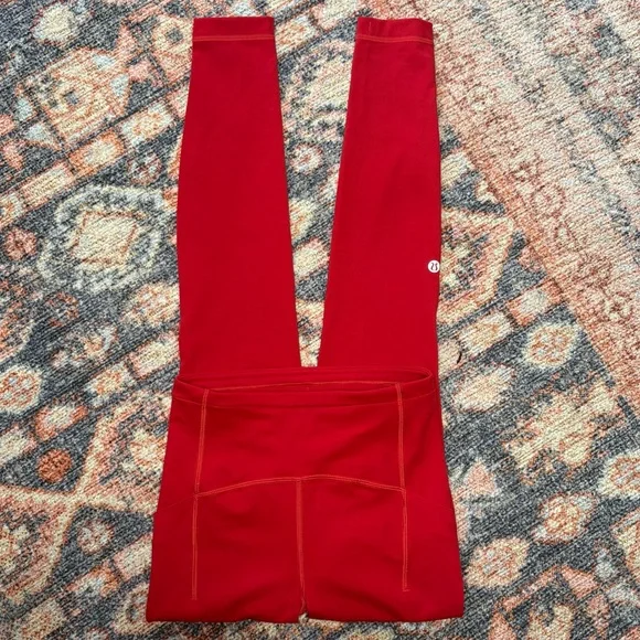 Lululemon Swift Speed High-Rise Tights leggings in red size 2 - Picture 2 of 15